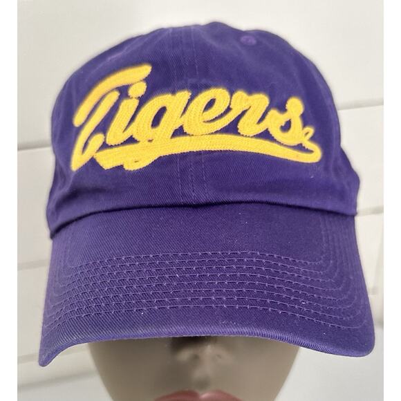 LSU Tigers Hat Cap Nike Script Purple Strapback Adjustable Adult OSFM - Picture 1 of 7